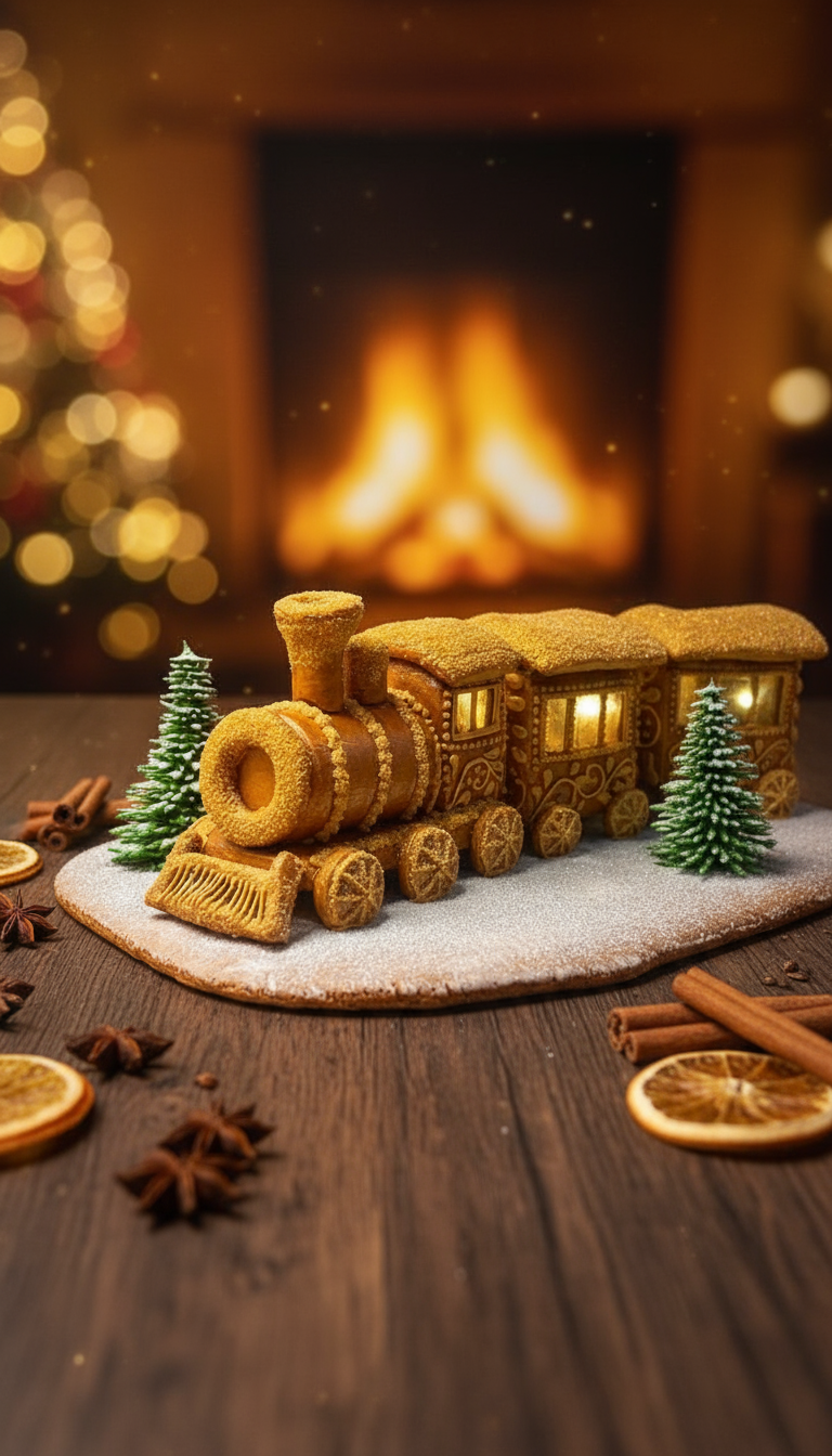 Новогодний пряничный поезд