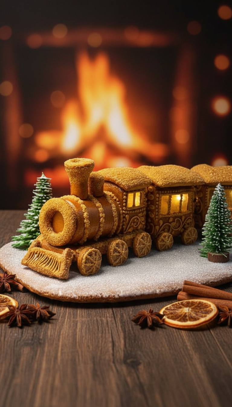 Новогодний пряничный поезд