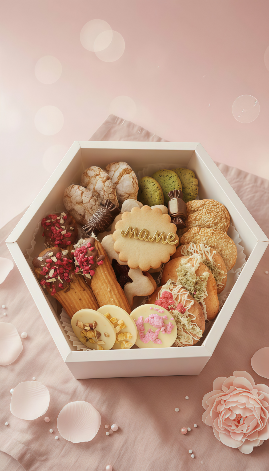 Набор печенья и шоколада на день мамы, 8 марта или другой праздник