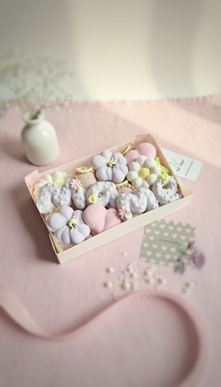 Фигурки из маршмеллоу для Мамы