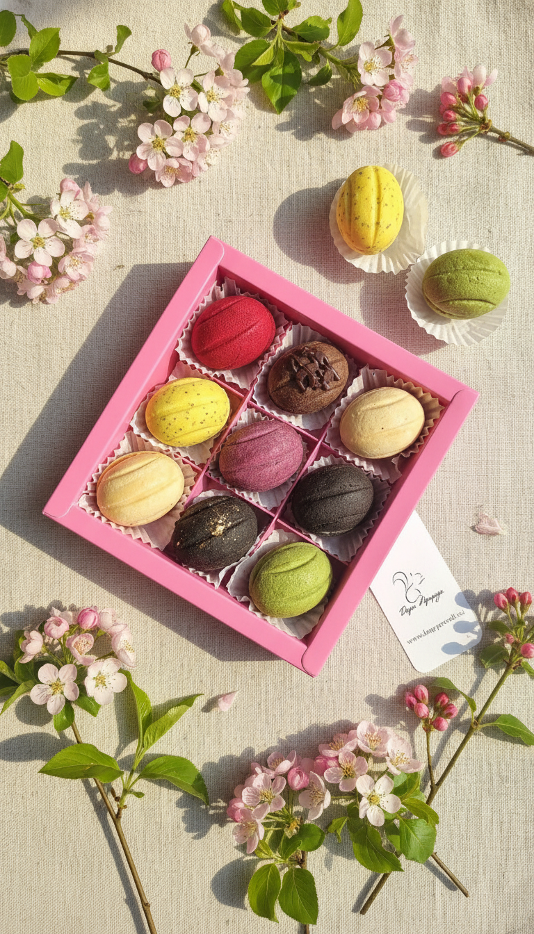 Наборы сладостей к 8 марта в коробке с сюрпризом