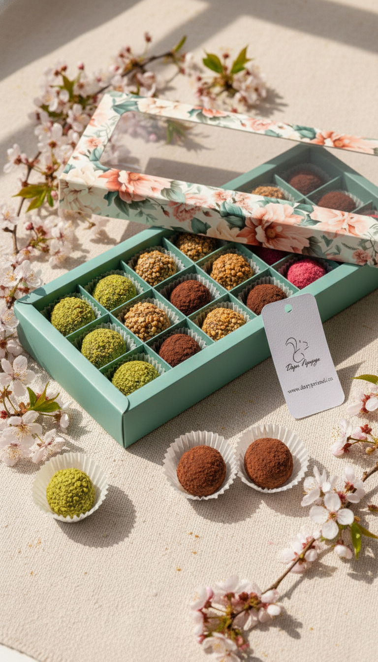 Наборы трюфелей к 8 марта в коробке