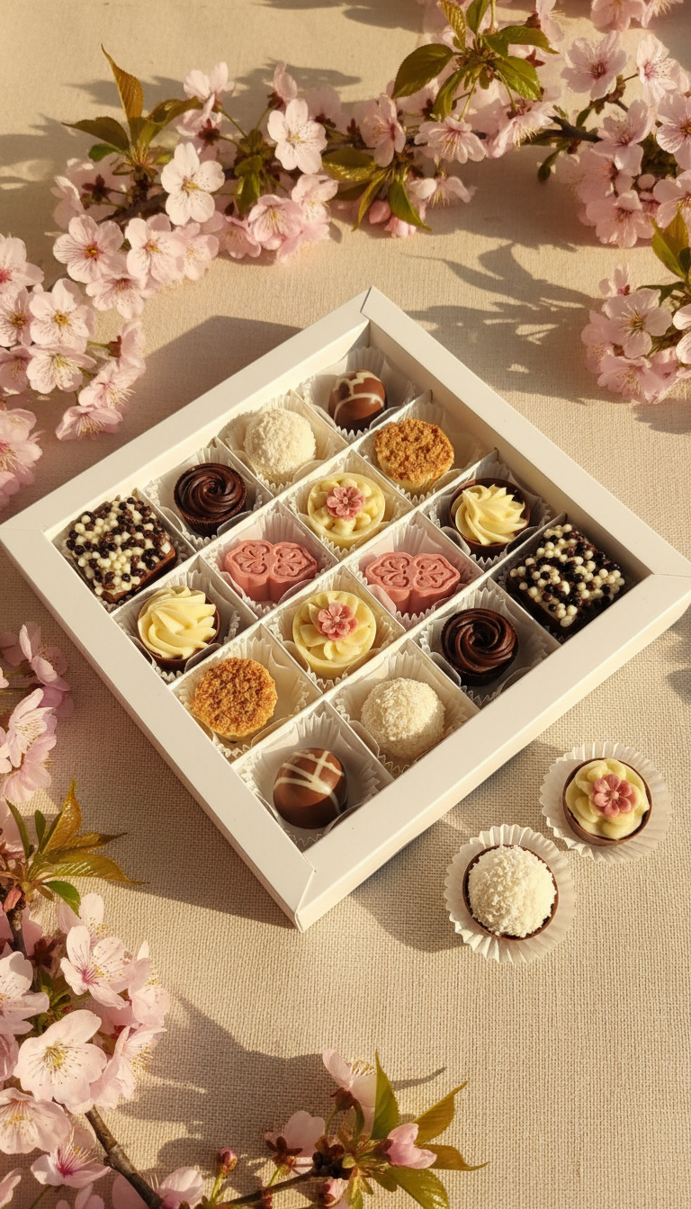 Набор ассорти шоколадных конфет к 8 марта