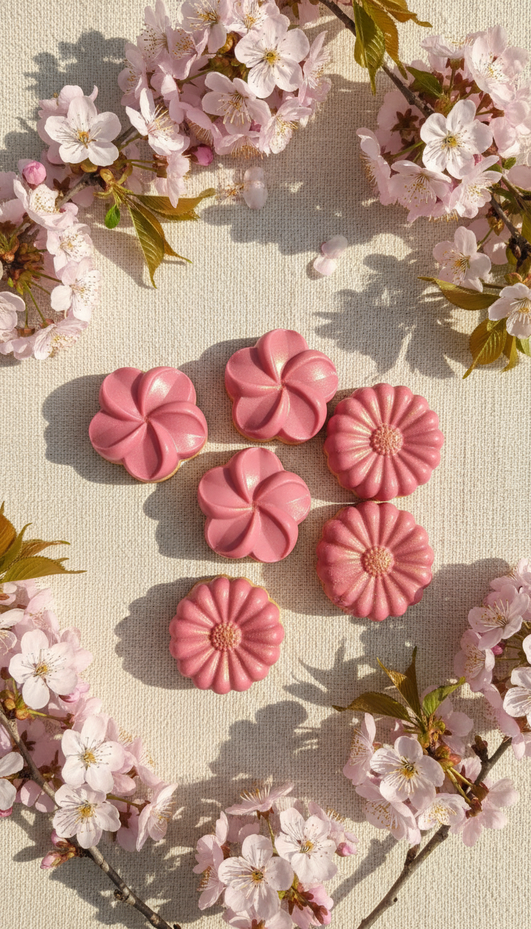 Печенье цветок в шоколаде