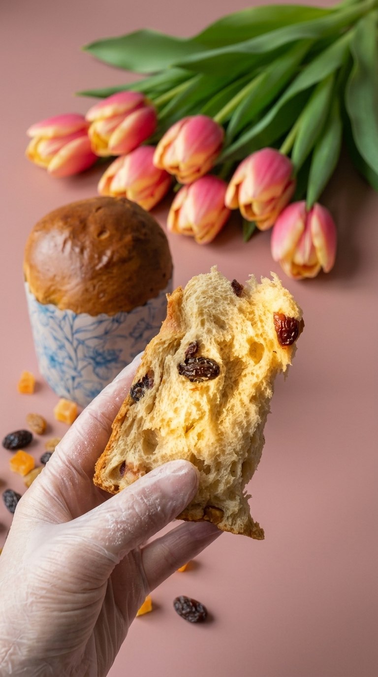 Классический дрожжевой кулич с изюмом и цукатами "мне просто поесть"