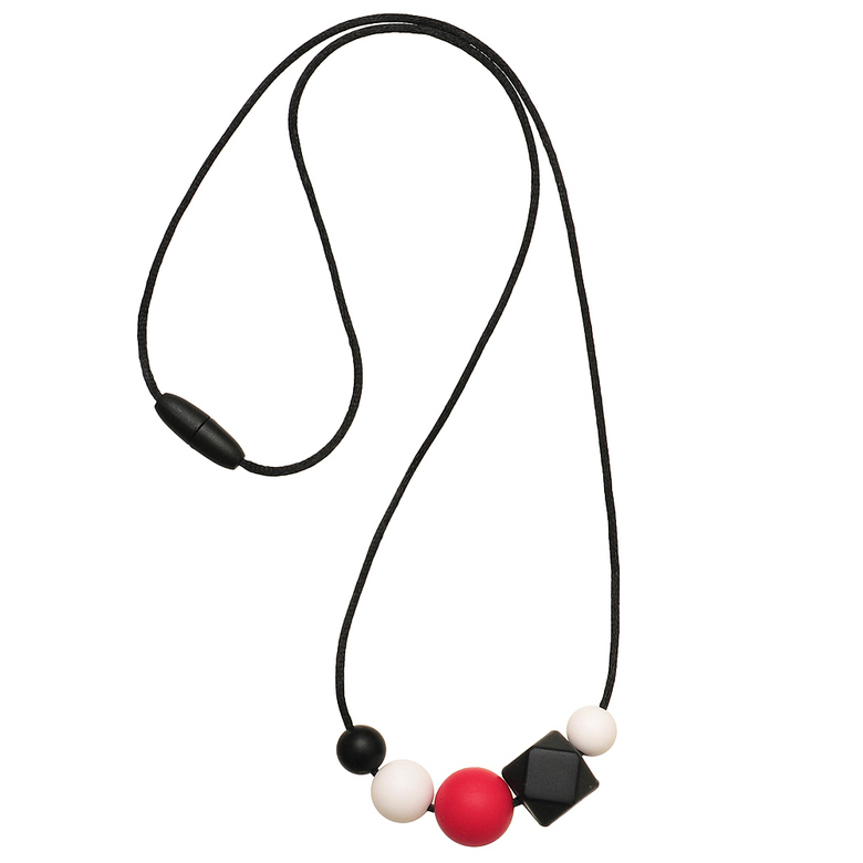 Силиконовые слингобусы Инес / красно-черные