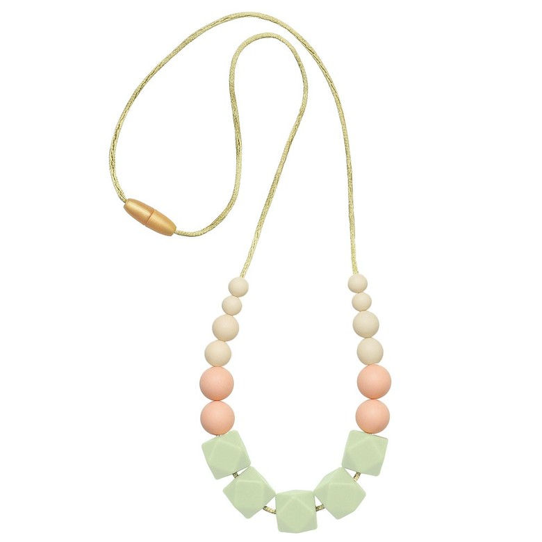 Силиконовые слингобусы Агата / пастельно-зелено-бежевые