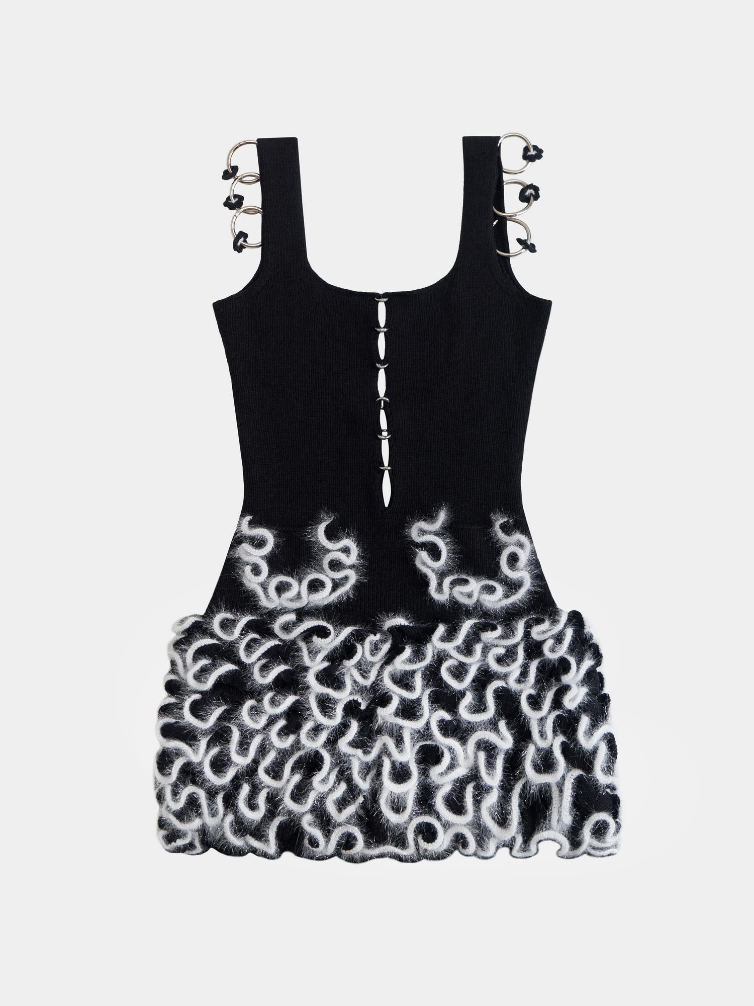 KNITTED DRESS WITH RINGS