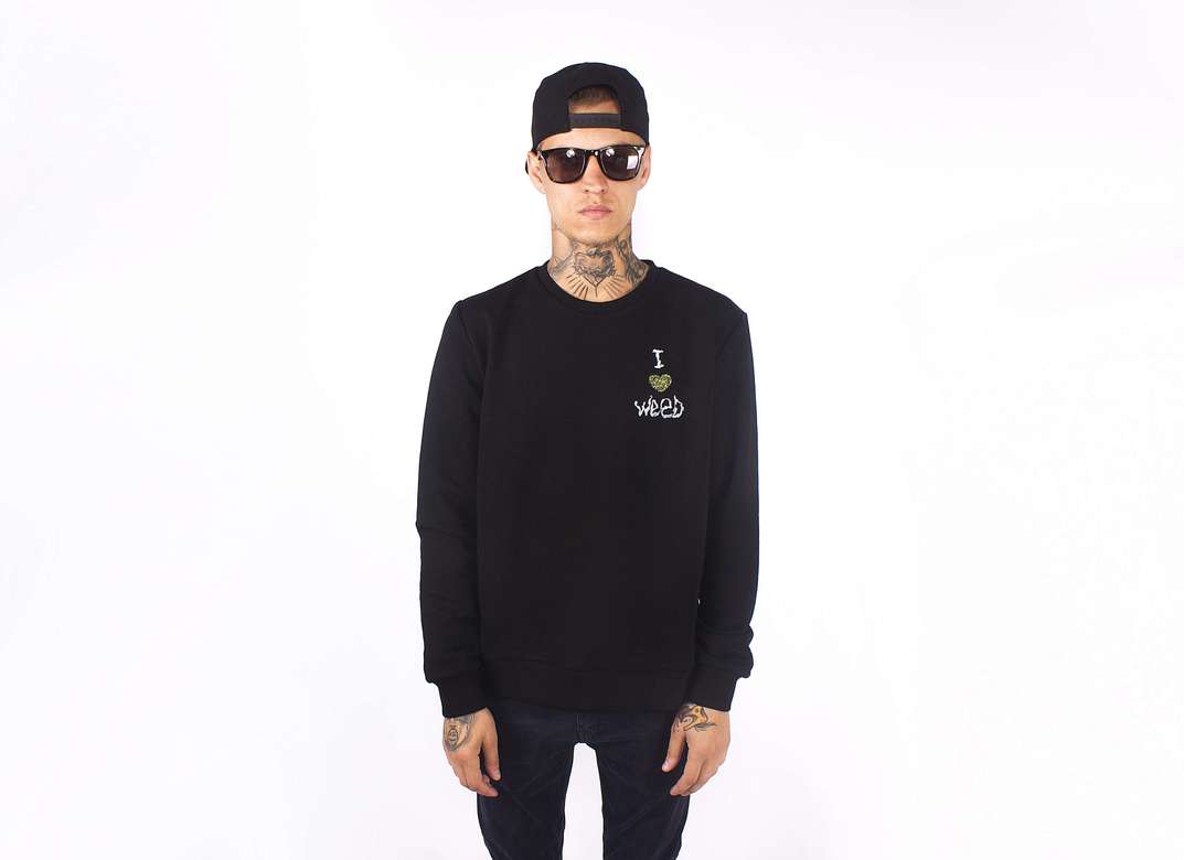 толстовка I LOVE WEED