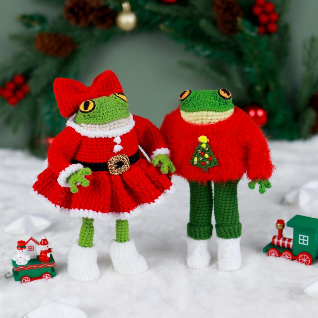 вязаная лягушка крючком описание