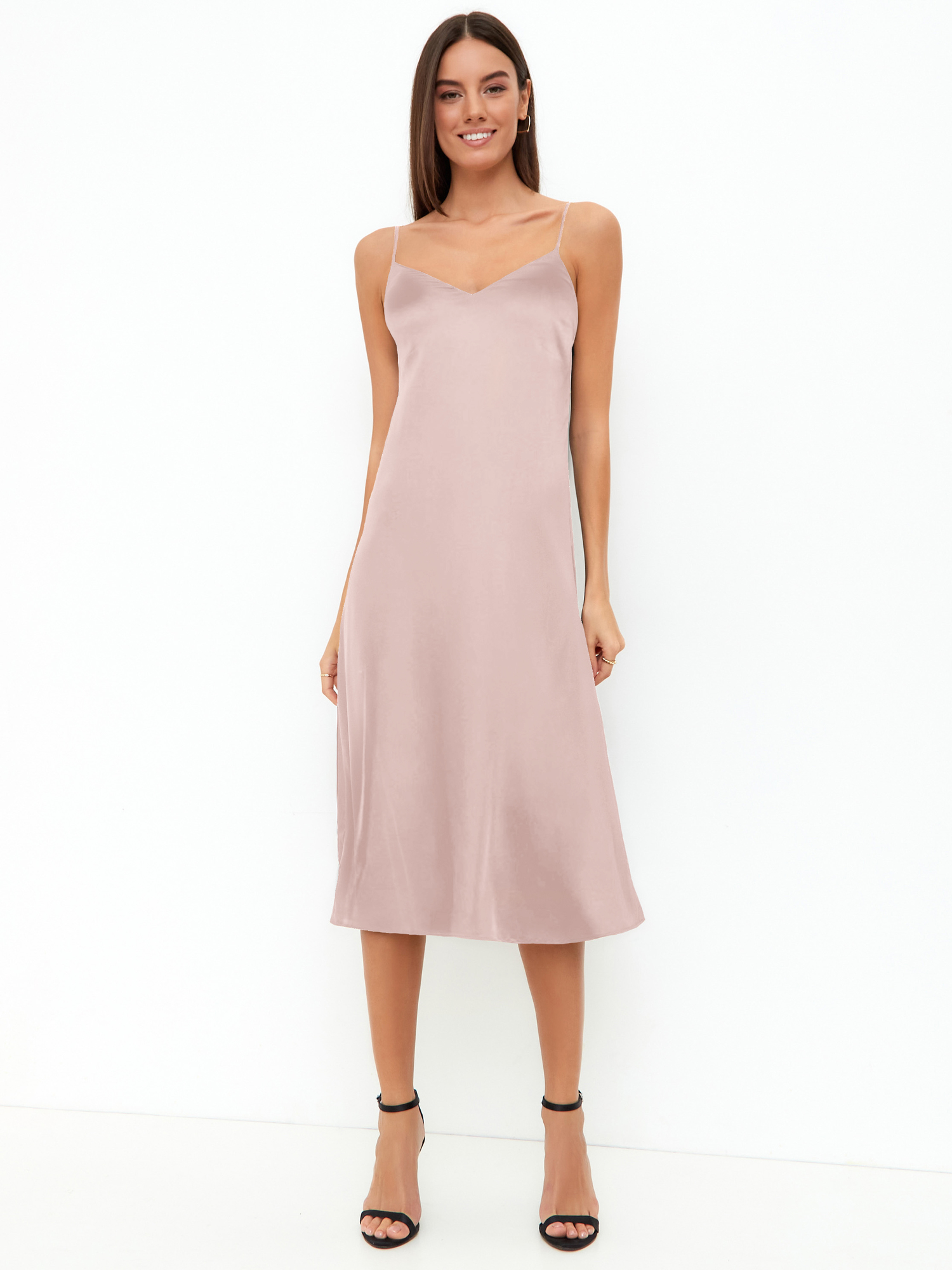 Платье-комбинация (артикул 15942151/бежевый)