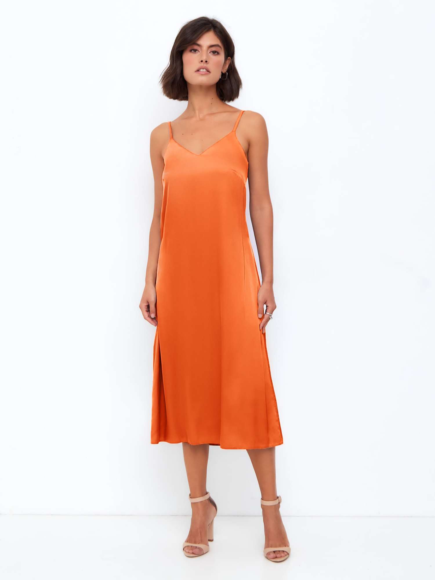 Платье-комбинация (артикул 15942151/терракотовый)