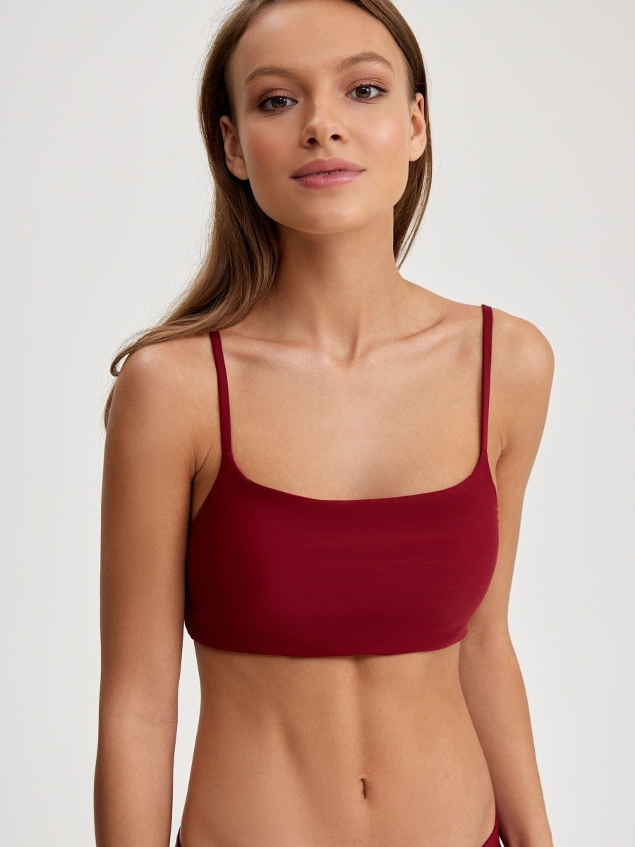 Купальник раздельный (артикул 15617173/бордовый)