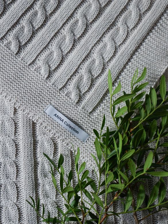 Плед детский 110х160 (100% хлопок) бежевый