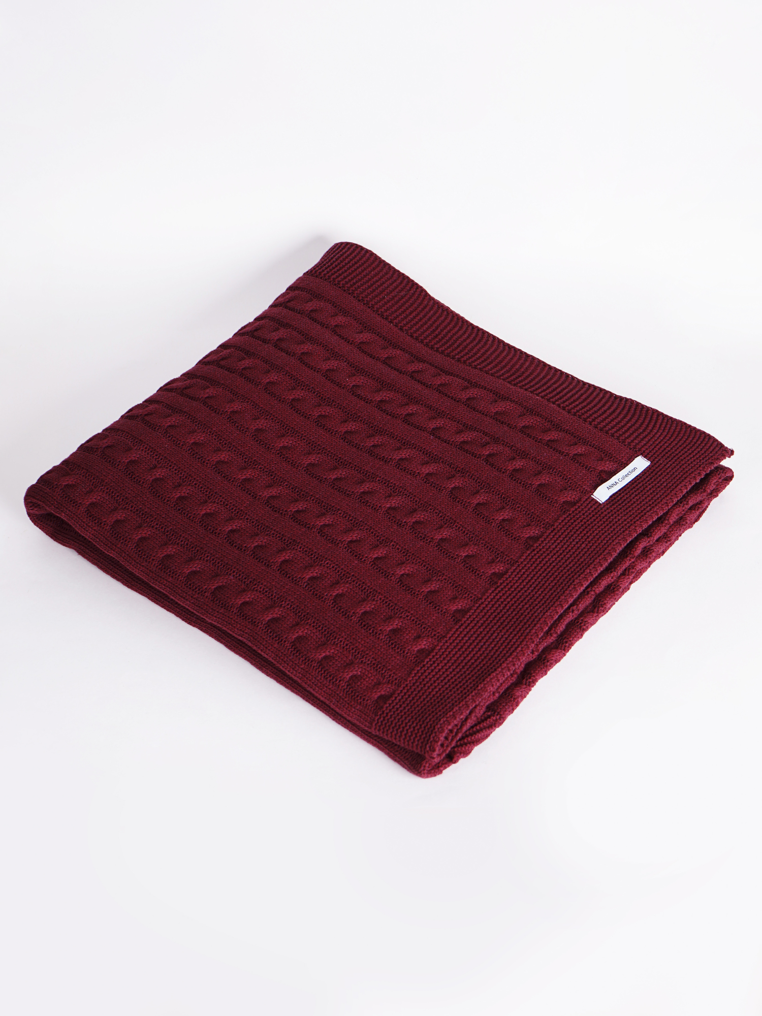 Плед детский 110х160 (100% хлопок) бордовый