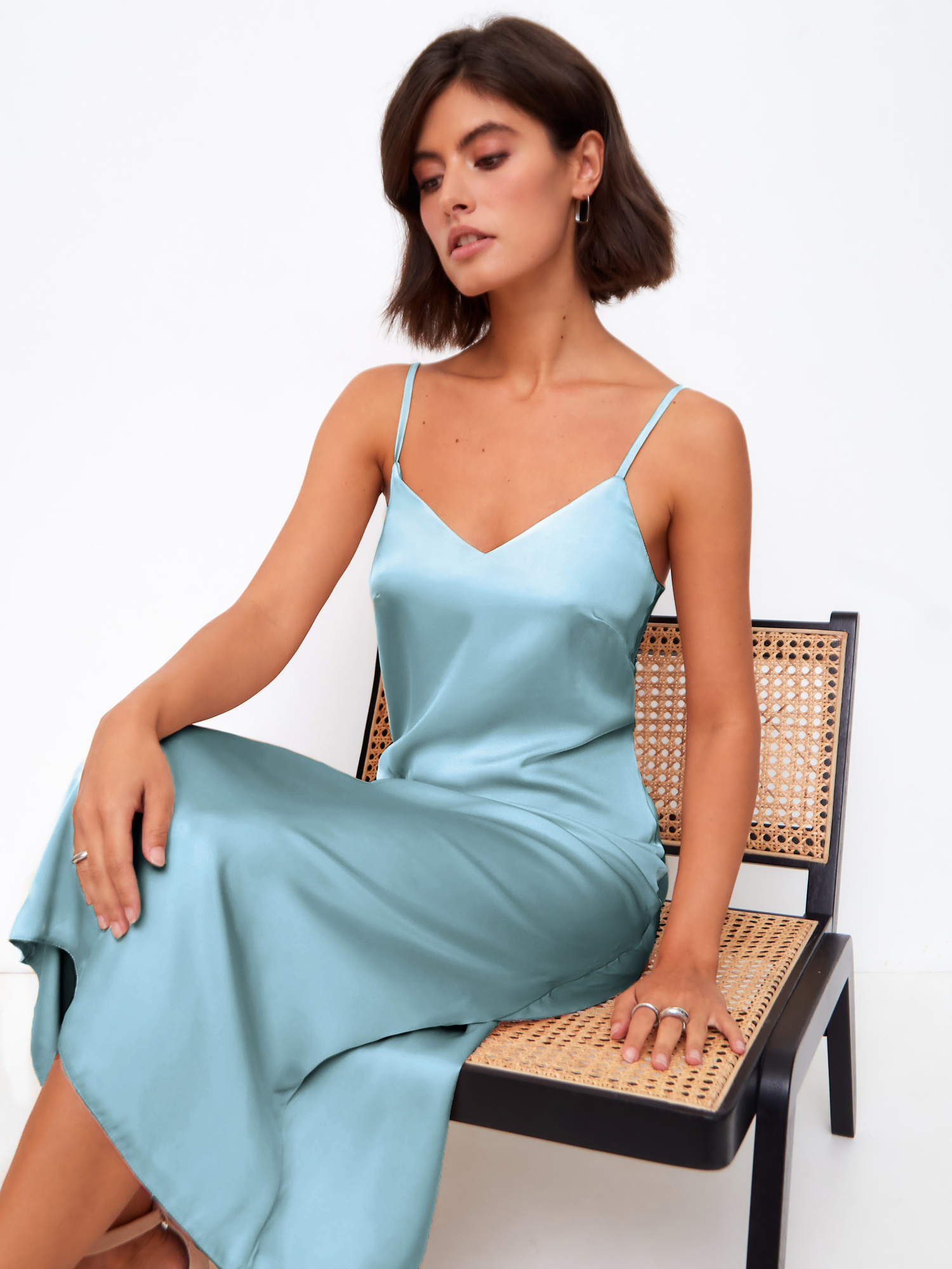 Платье-комбинация (артикул 15942151/бирюзовый)