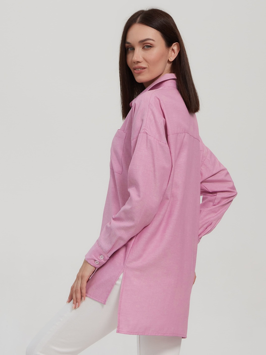 Рубашка классическая (розовый)