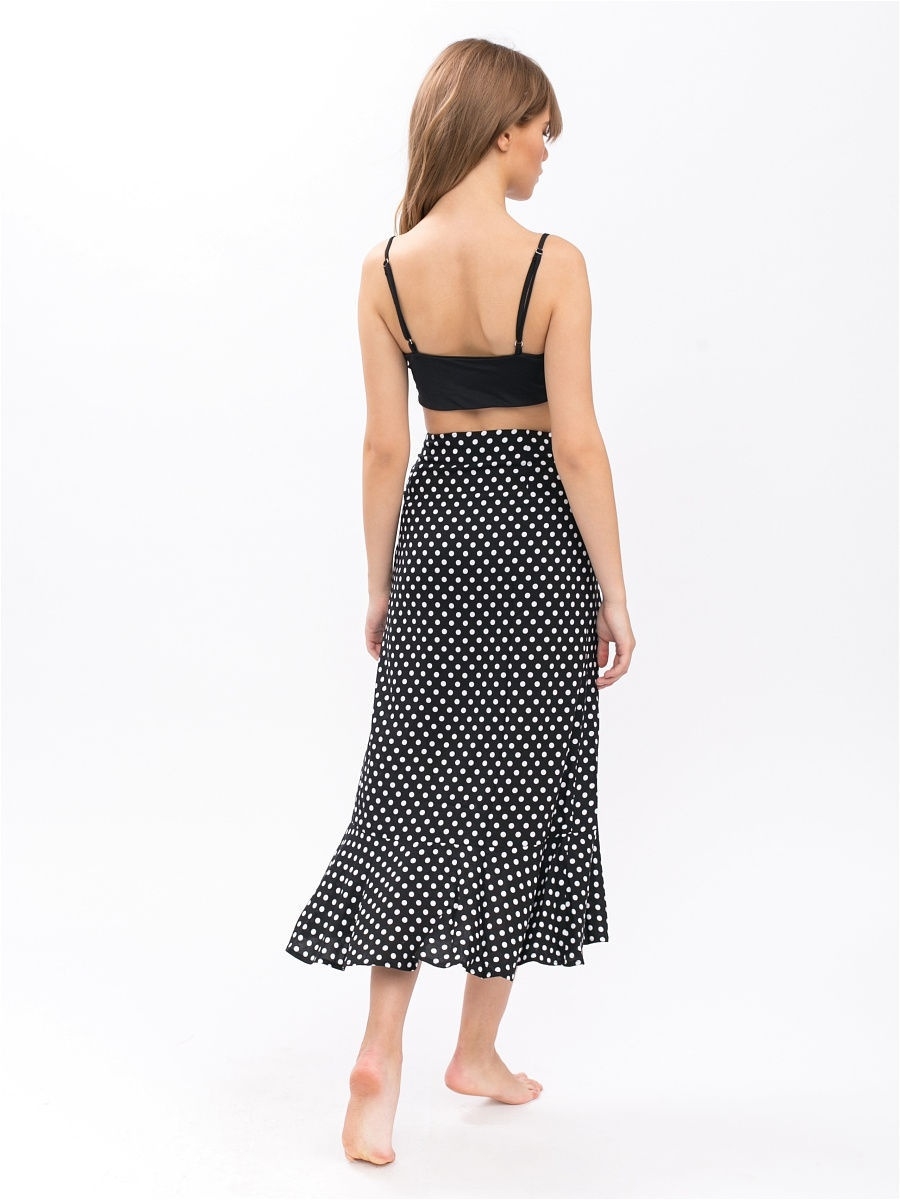 Юбка с запахом (артикул 15596547/черный)