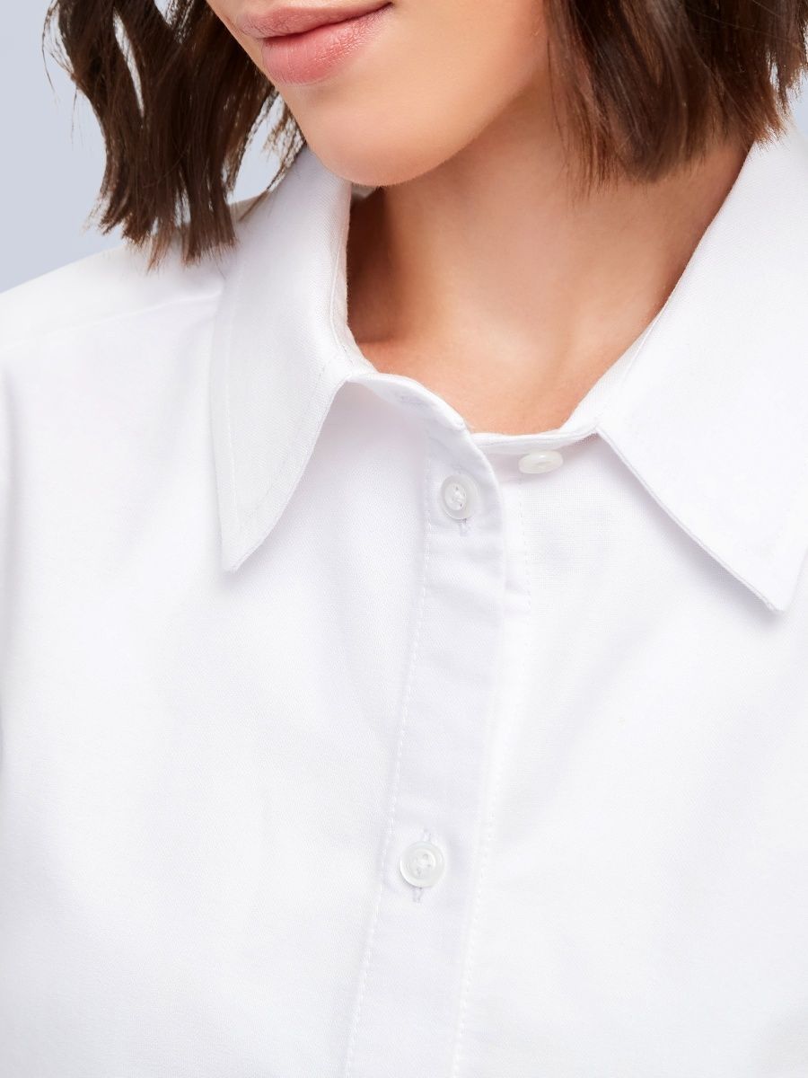 Рубашка классическая без карманов (белый)