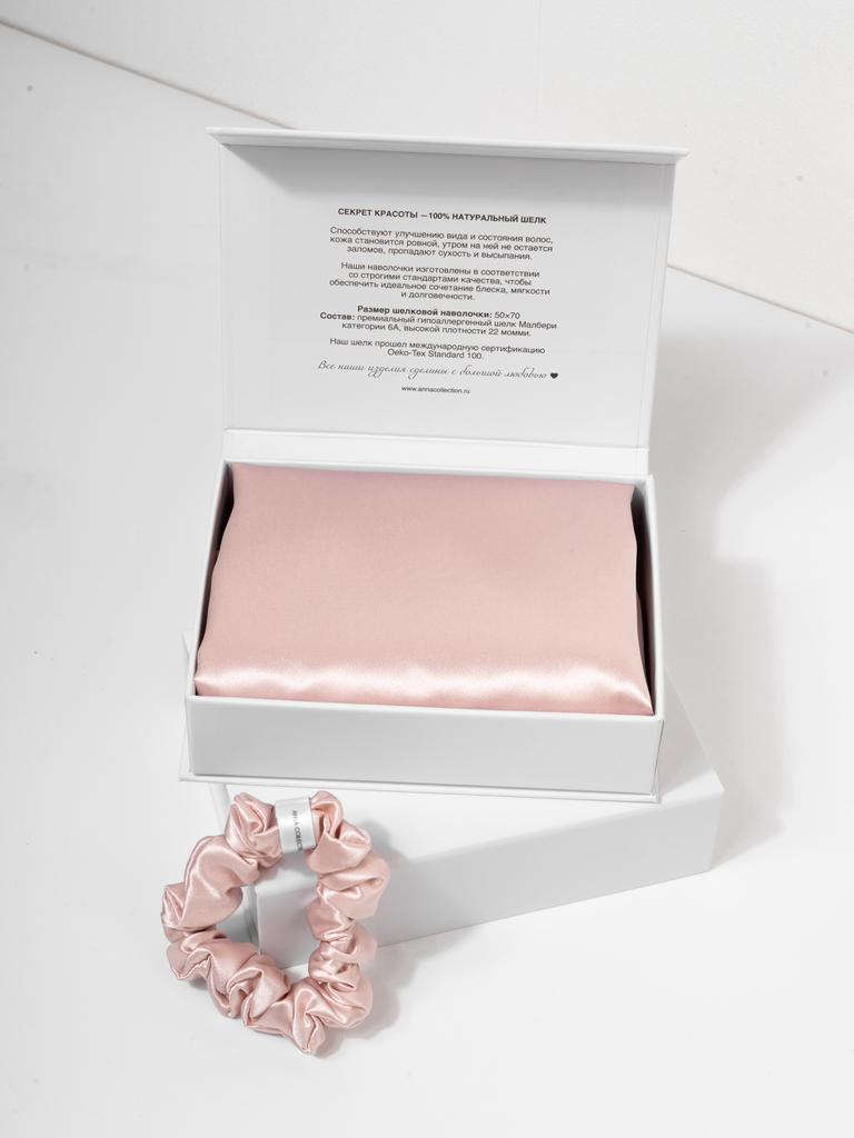 Наволочка шелковая (розовый)