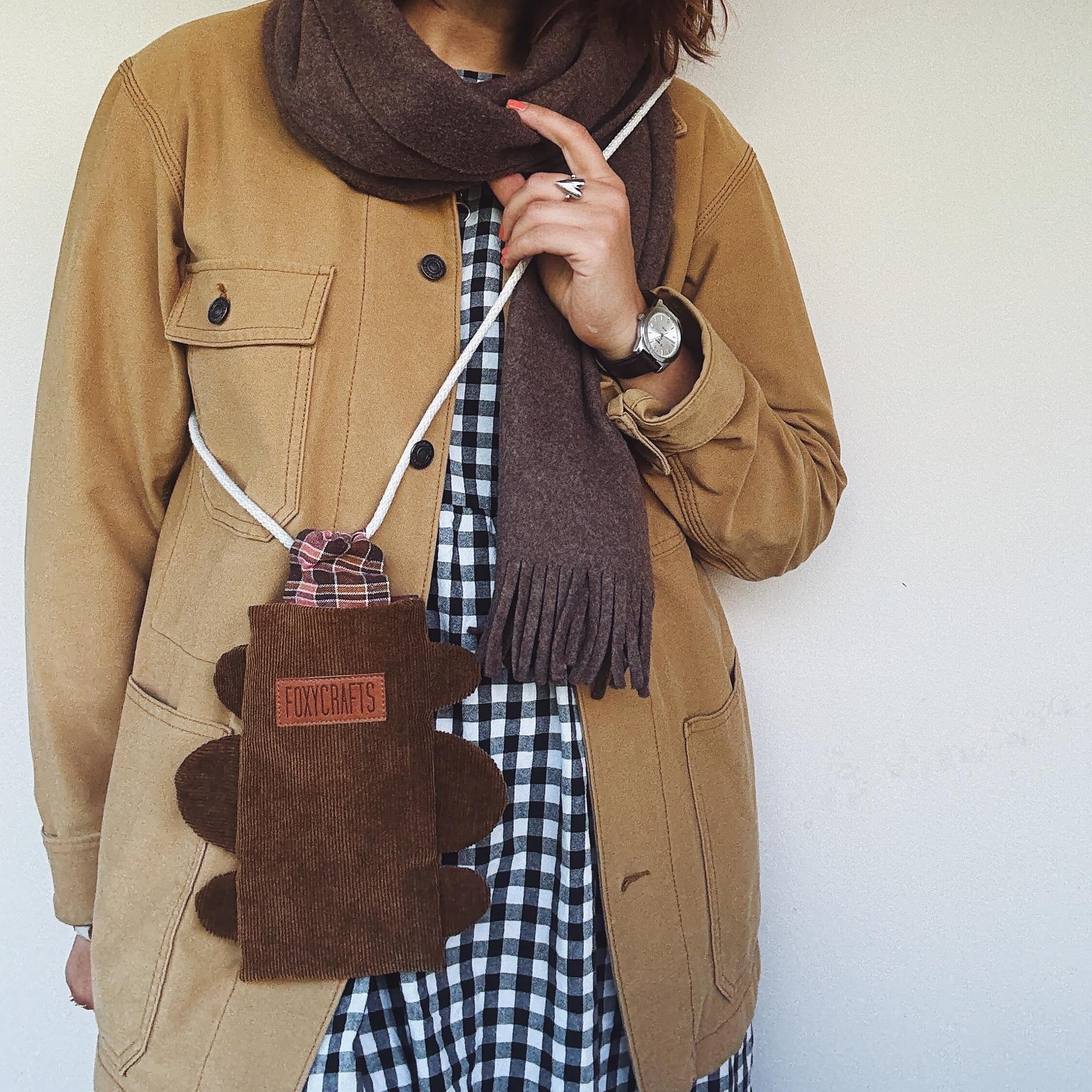 Сумочка для телефона ФЛОКС вельветовая