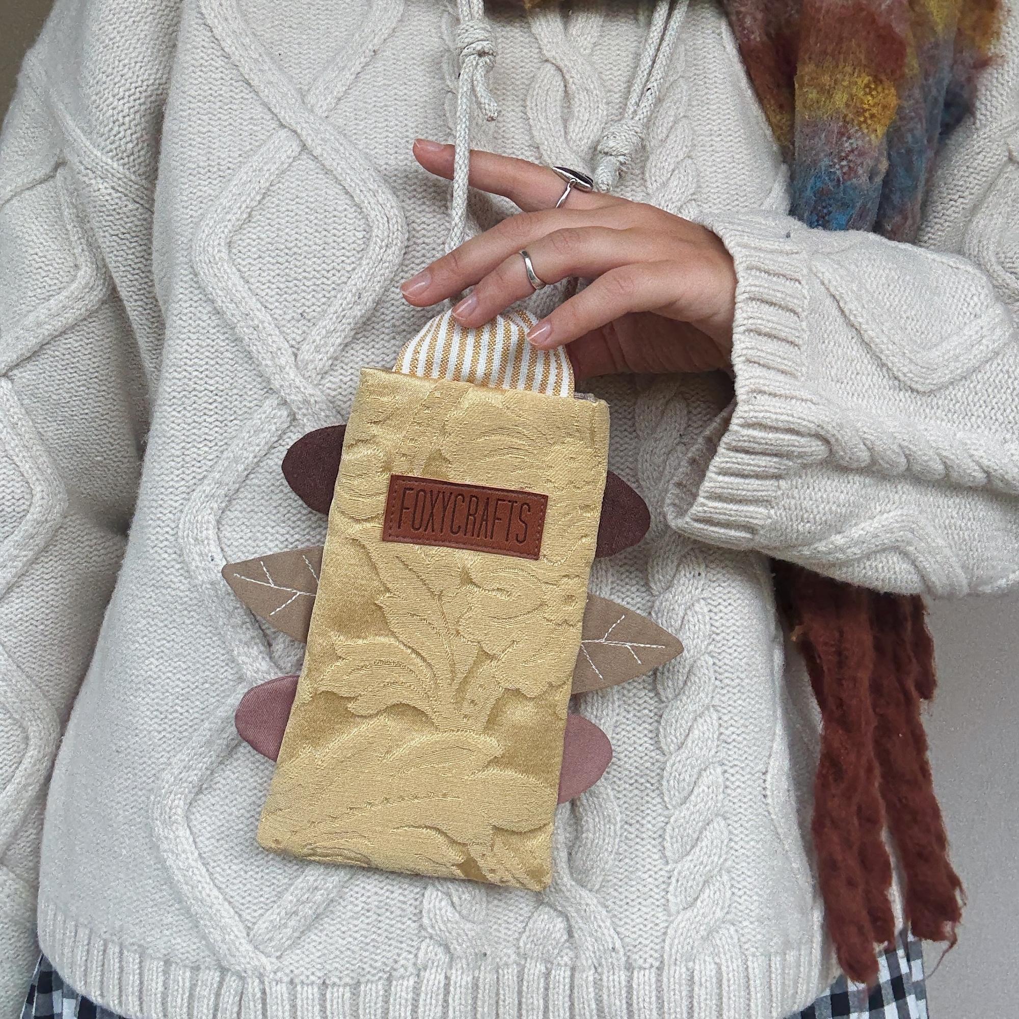 Сумочка для телефона ФЛОКС желтая