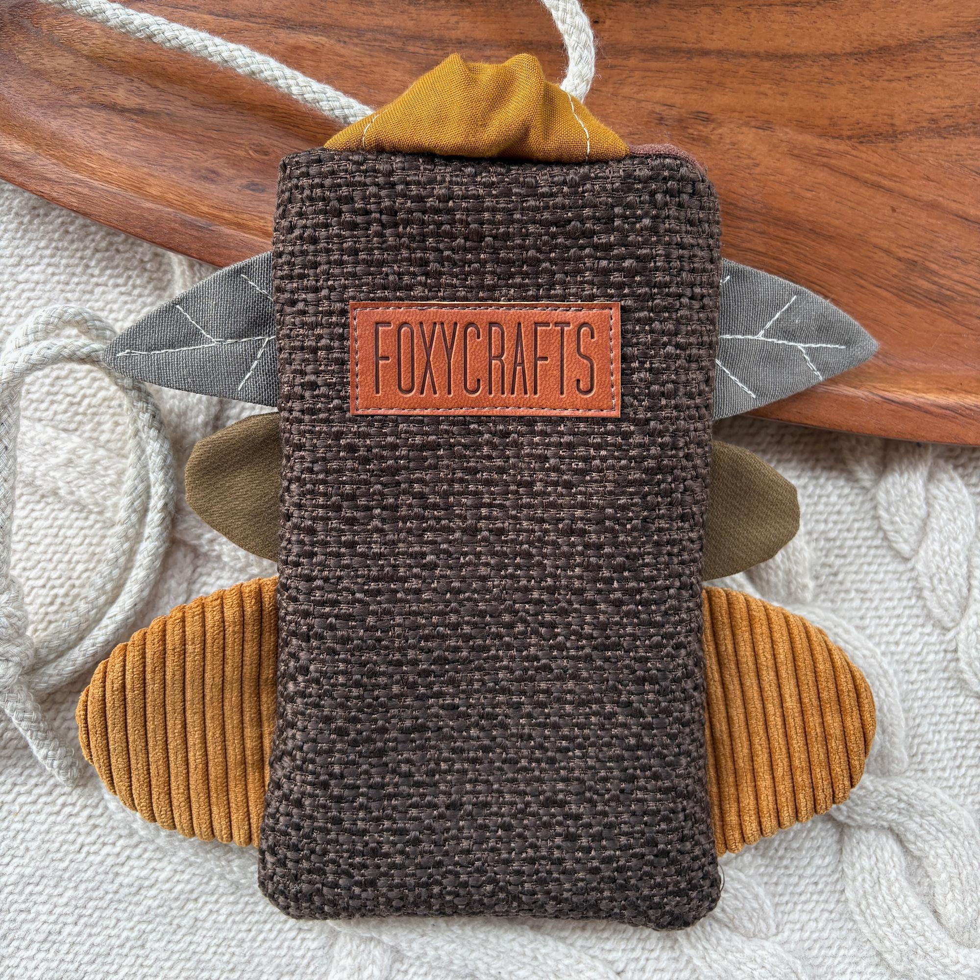 Сумочка для телефона ФЛОКС коричневая