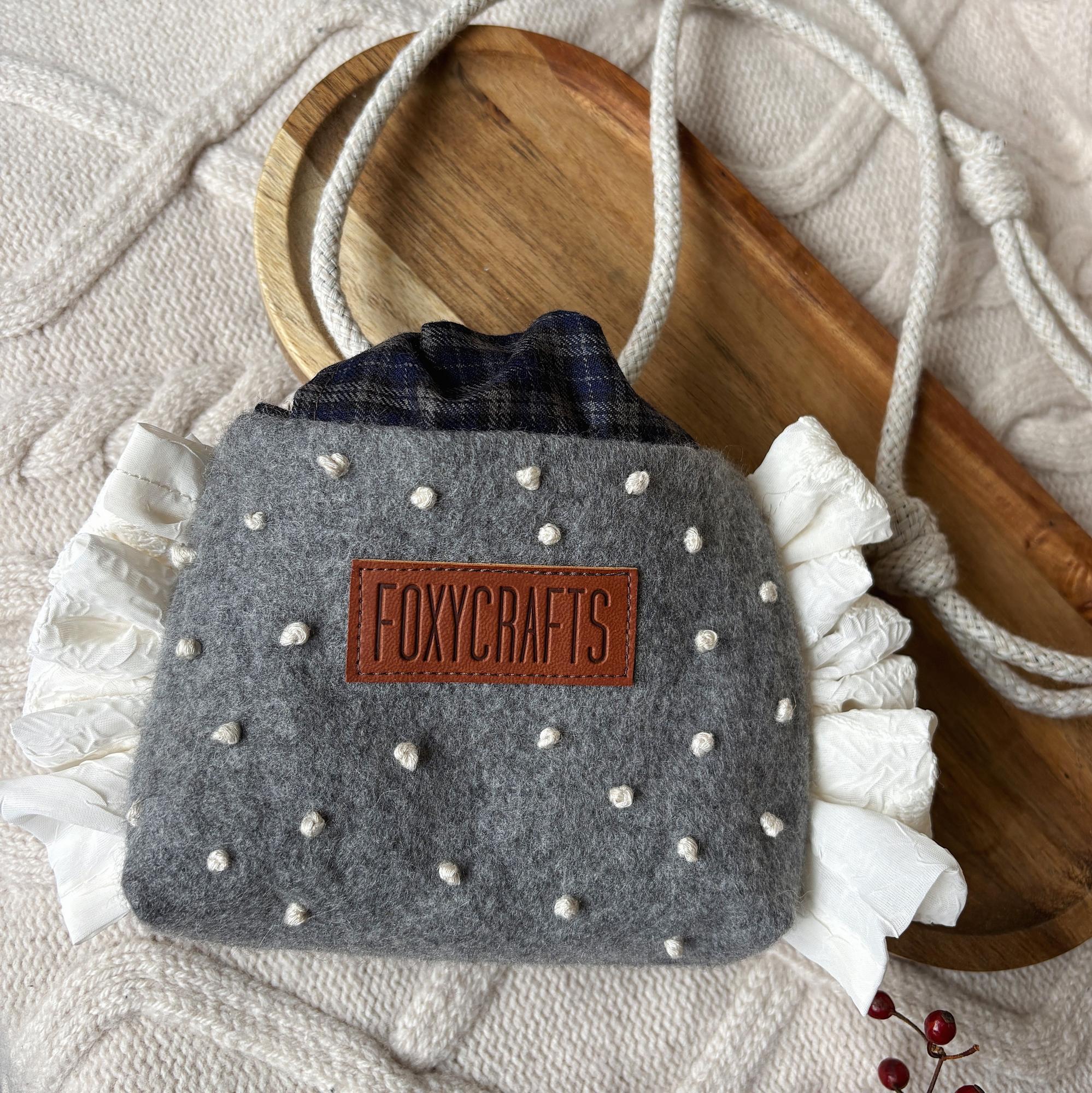 Микро сумка ЛЮТИК с кружевом