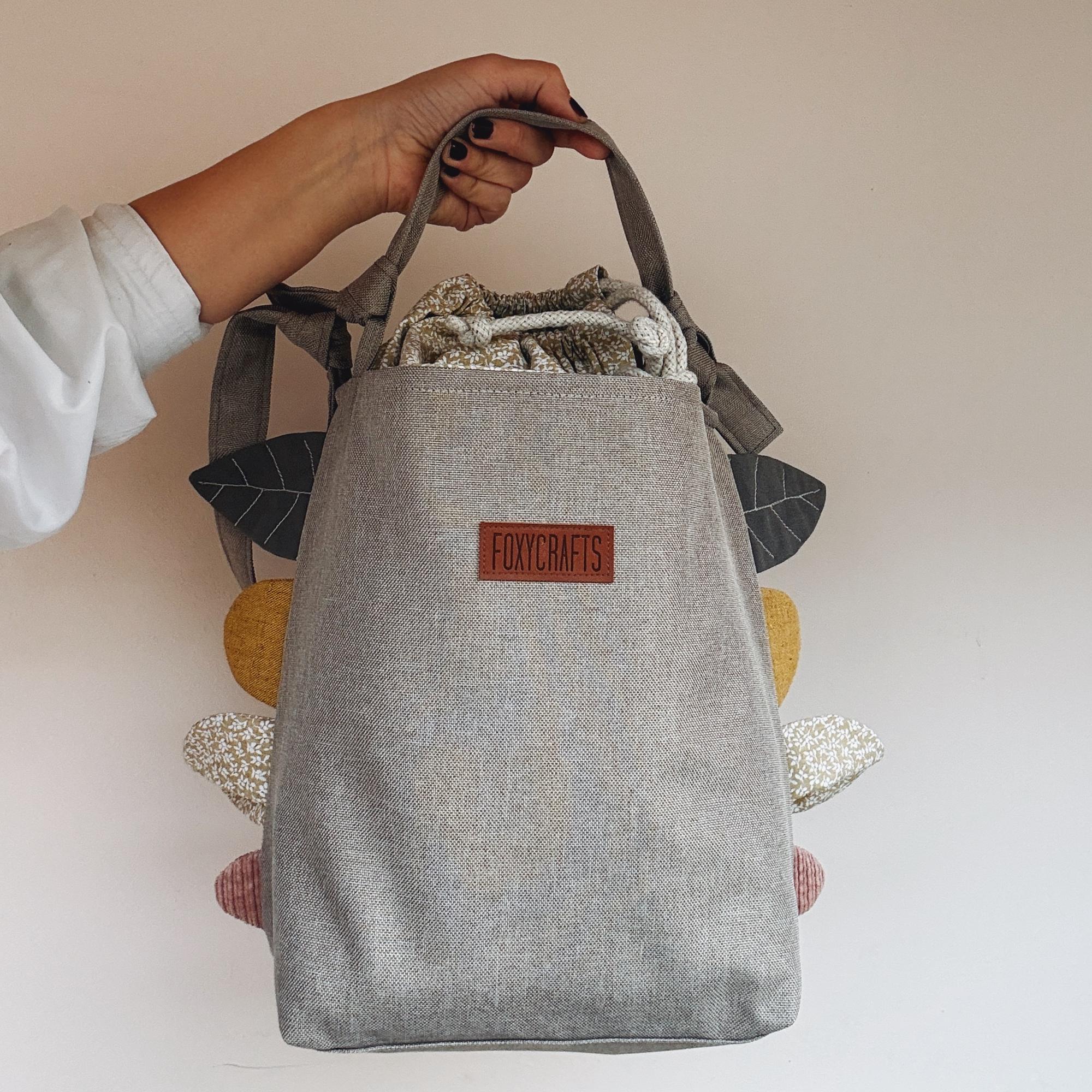 Сумка ФЛОРА большая холодный беж