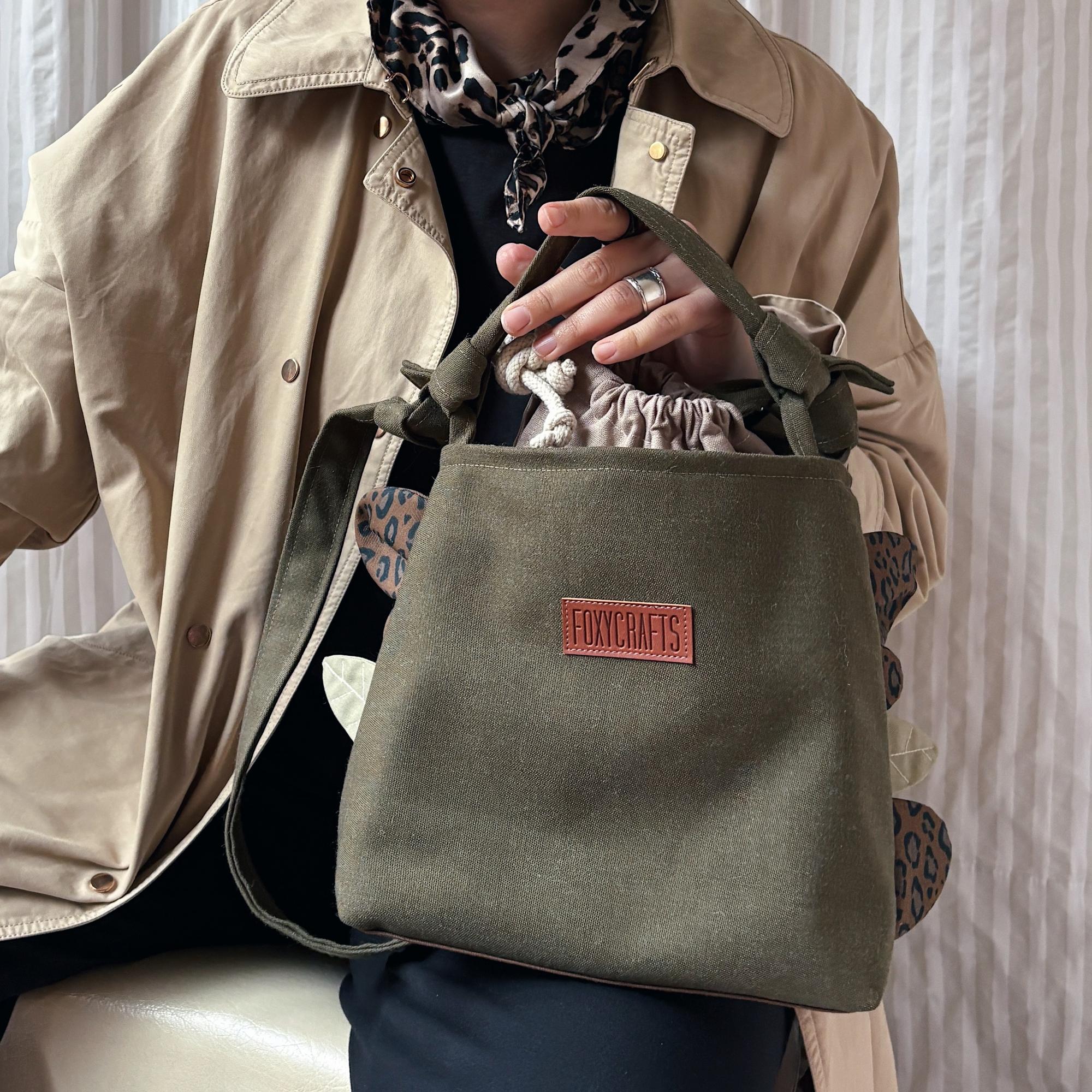 Сумка ФЛОРА зеленая