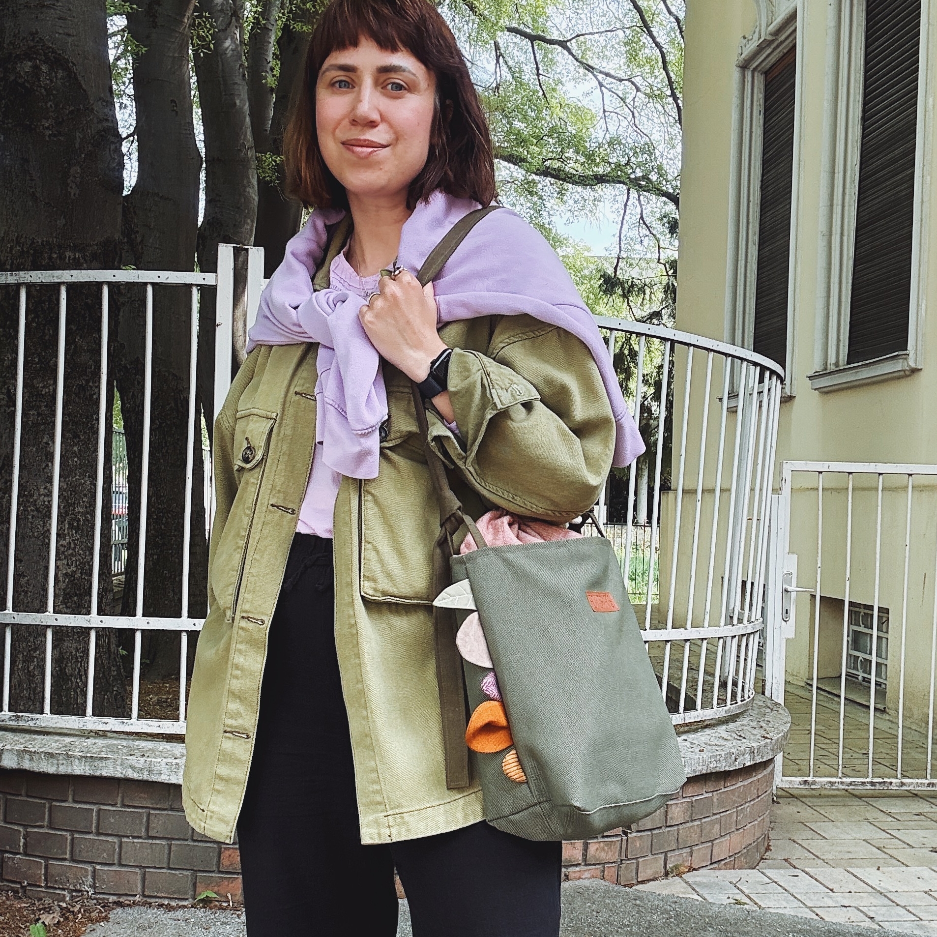 Сумка ФЛОРА большая хаки