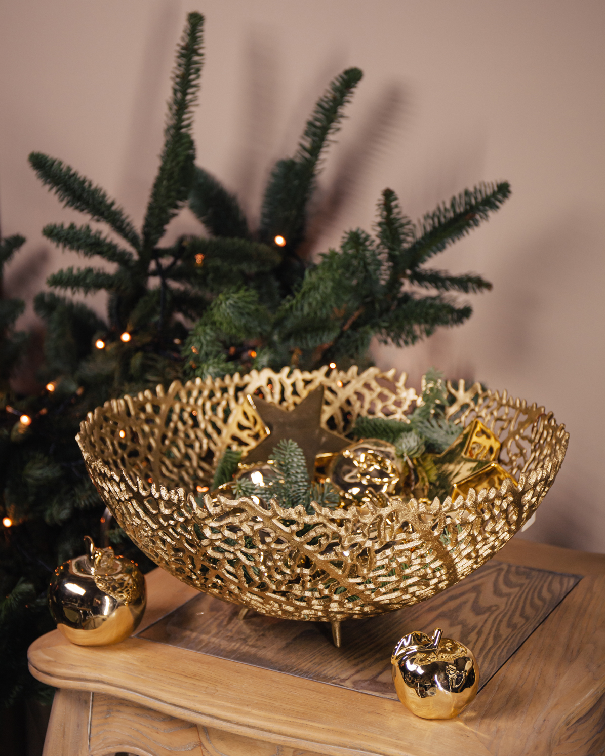 Чаша золотой  коралл, большая