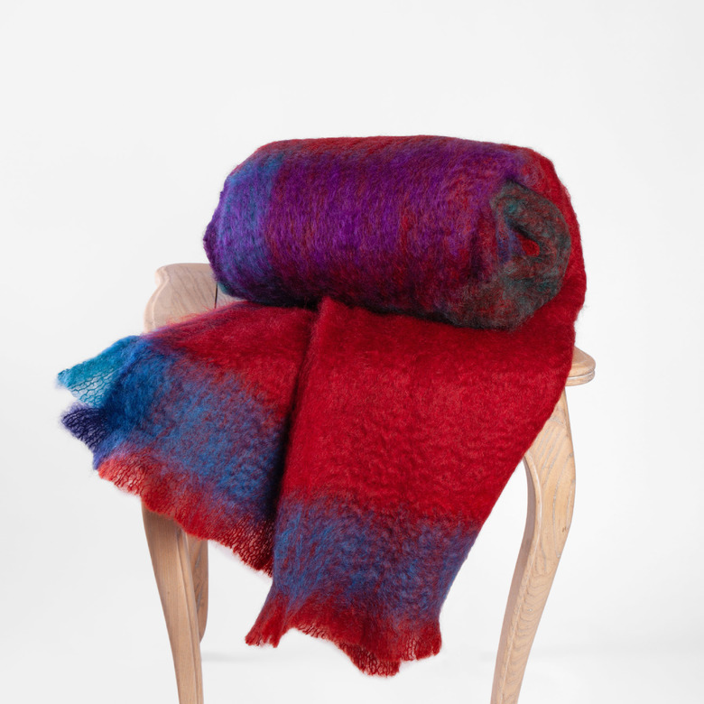 Плед из  мохера