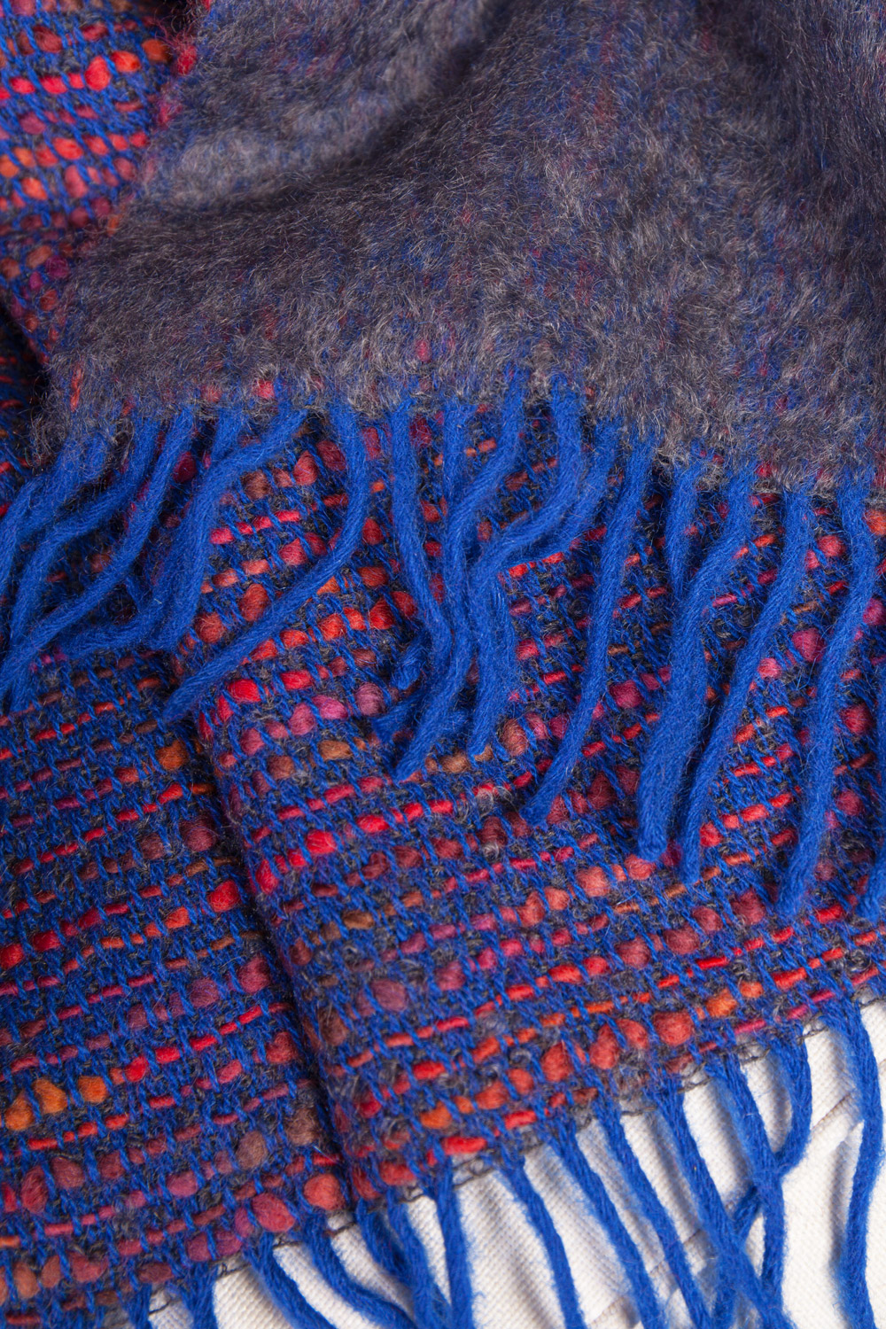 Плед из шерсти и мохера