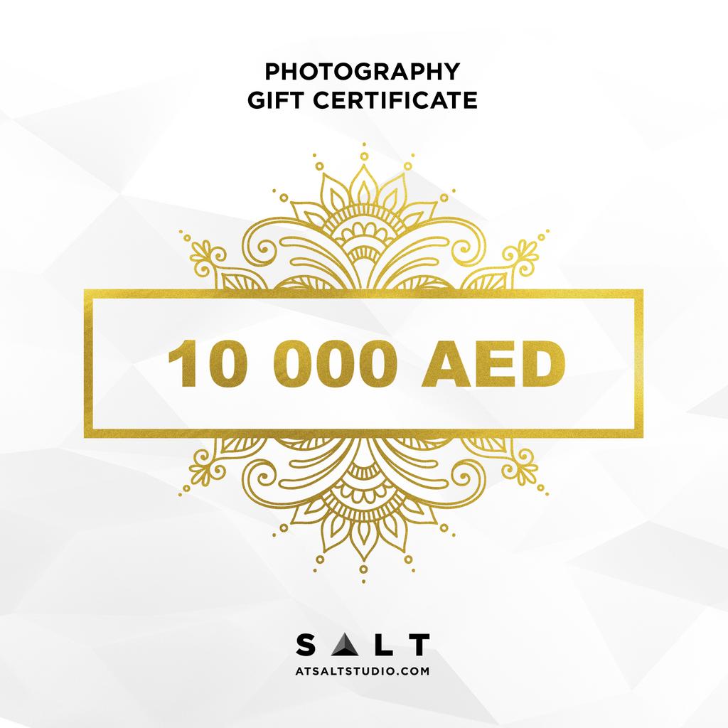 Gift certificate at 10 000 AED