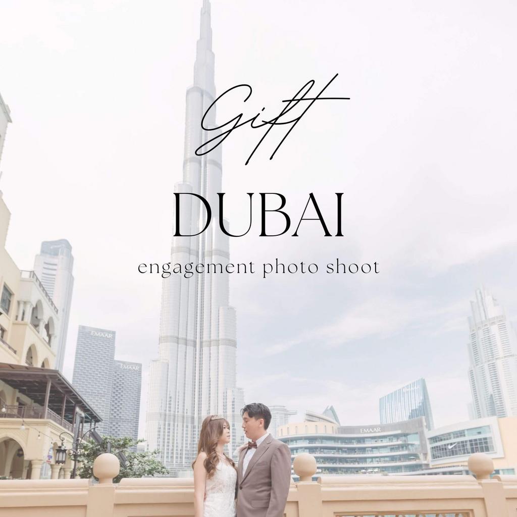 dubai engagement photo shoot gift certificate, voucher
