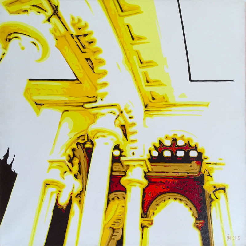 «Колоннада» жикле (печать на холсте)