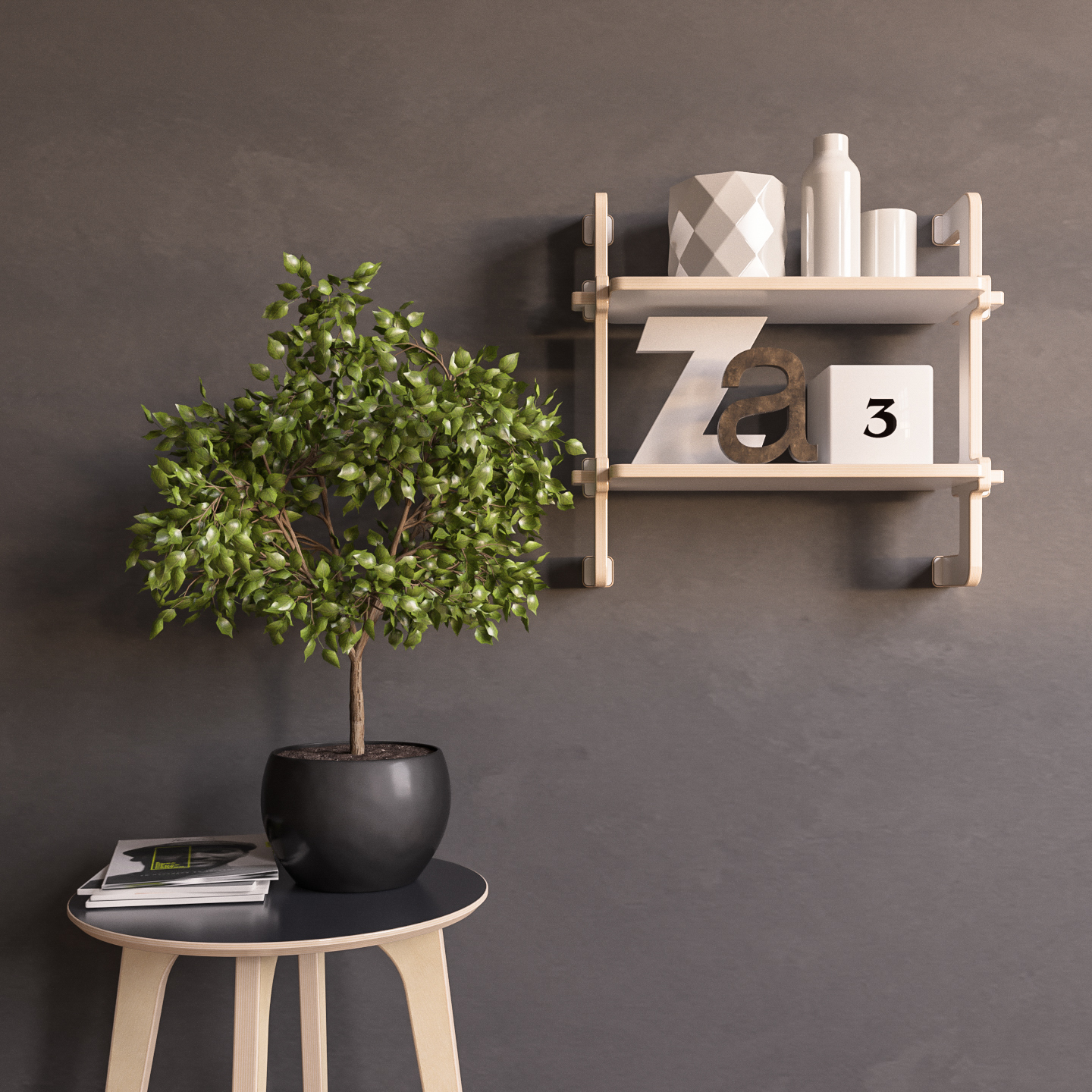 ПОЛКА METRICA WALL