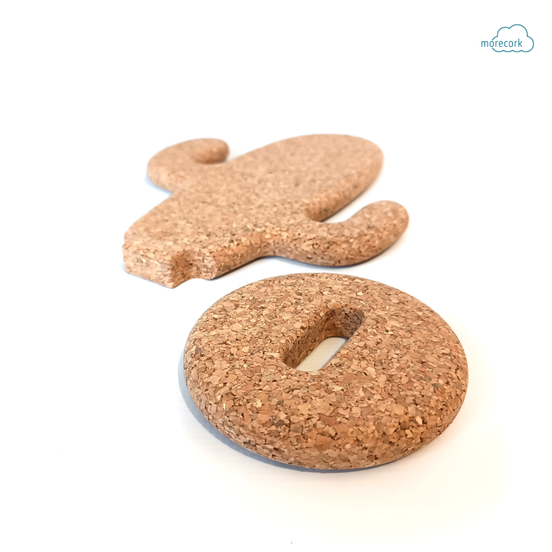 Пробковый кактус - настольная пробковая доска