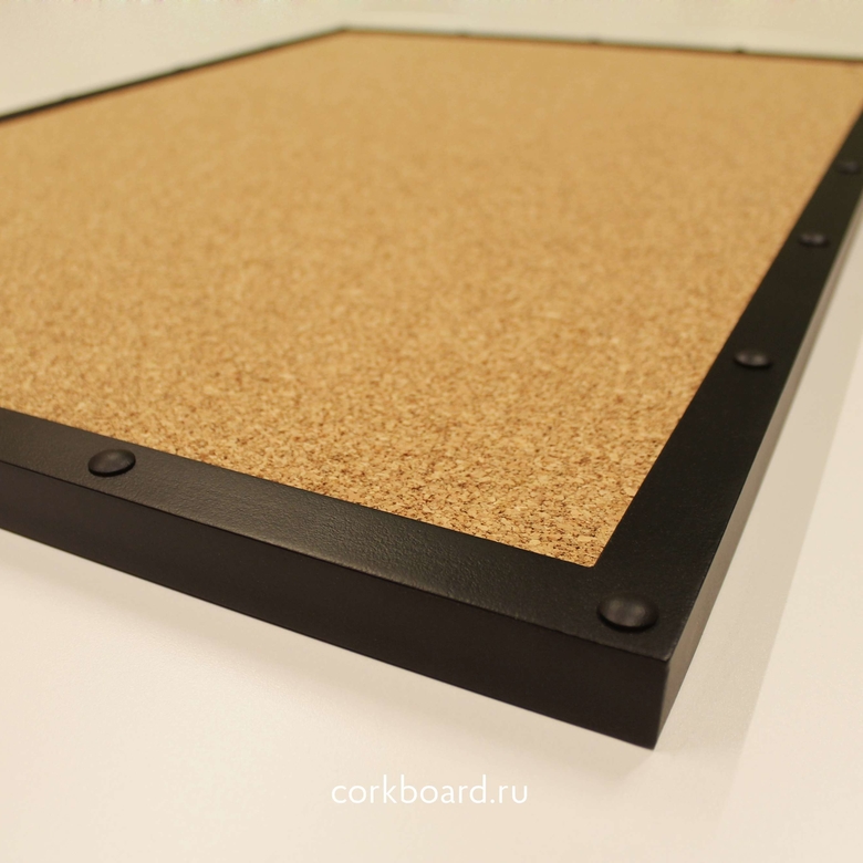 Пробковые доски CORK LOFT в стальной раме с заклёпками