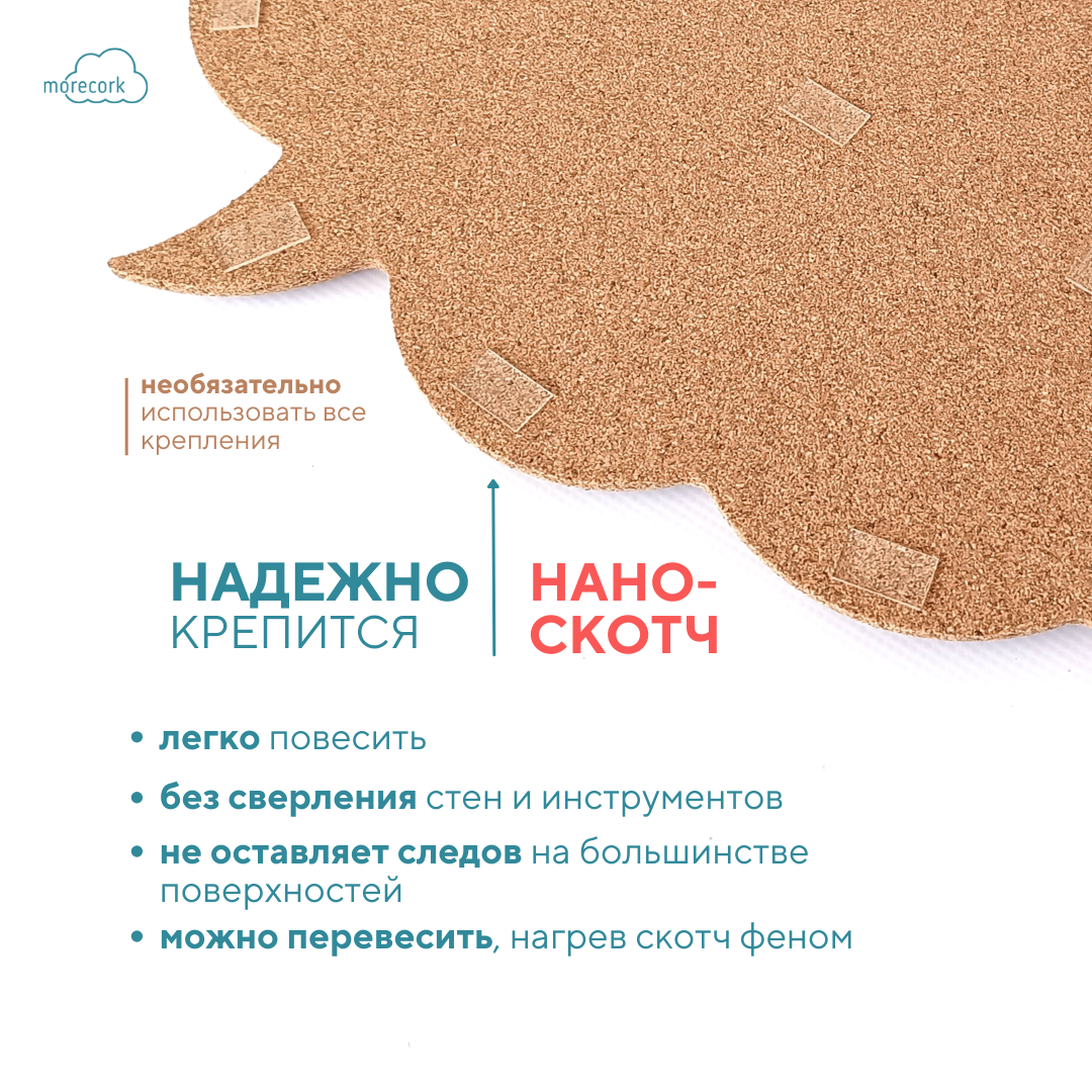 Пробковая доска "Облако мыслей"