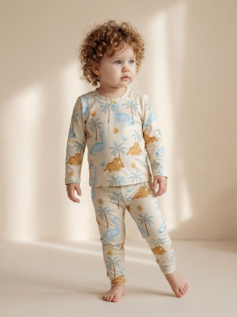 Пижама с принтом "Динозавры"