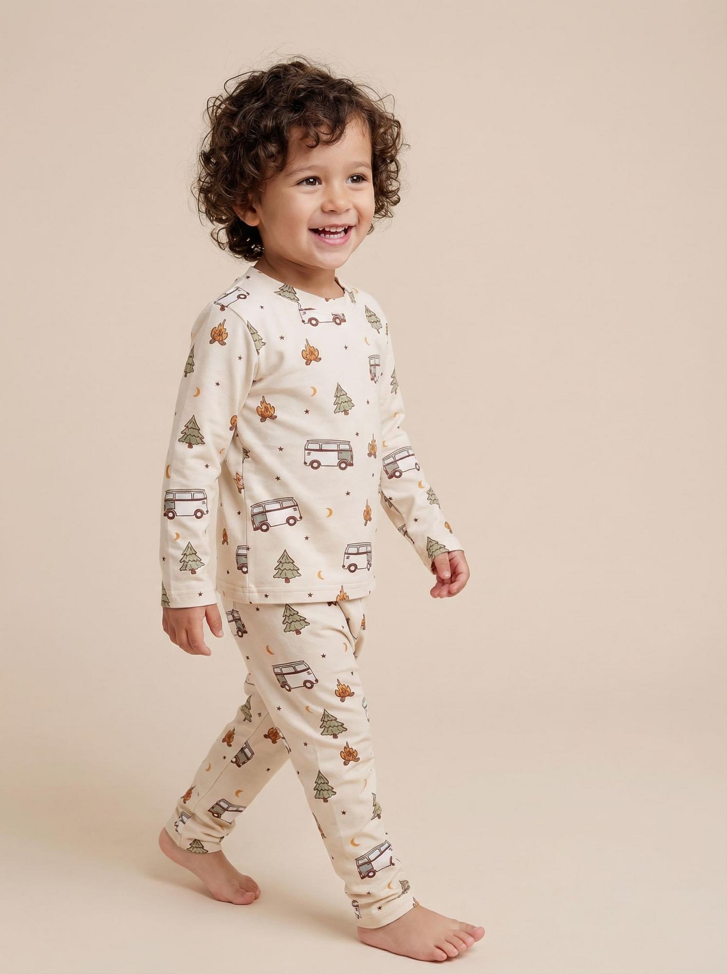 Пижама с принтом "Кемпинг"