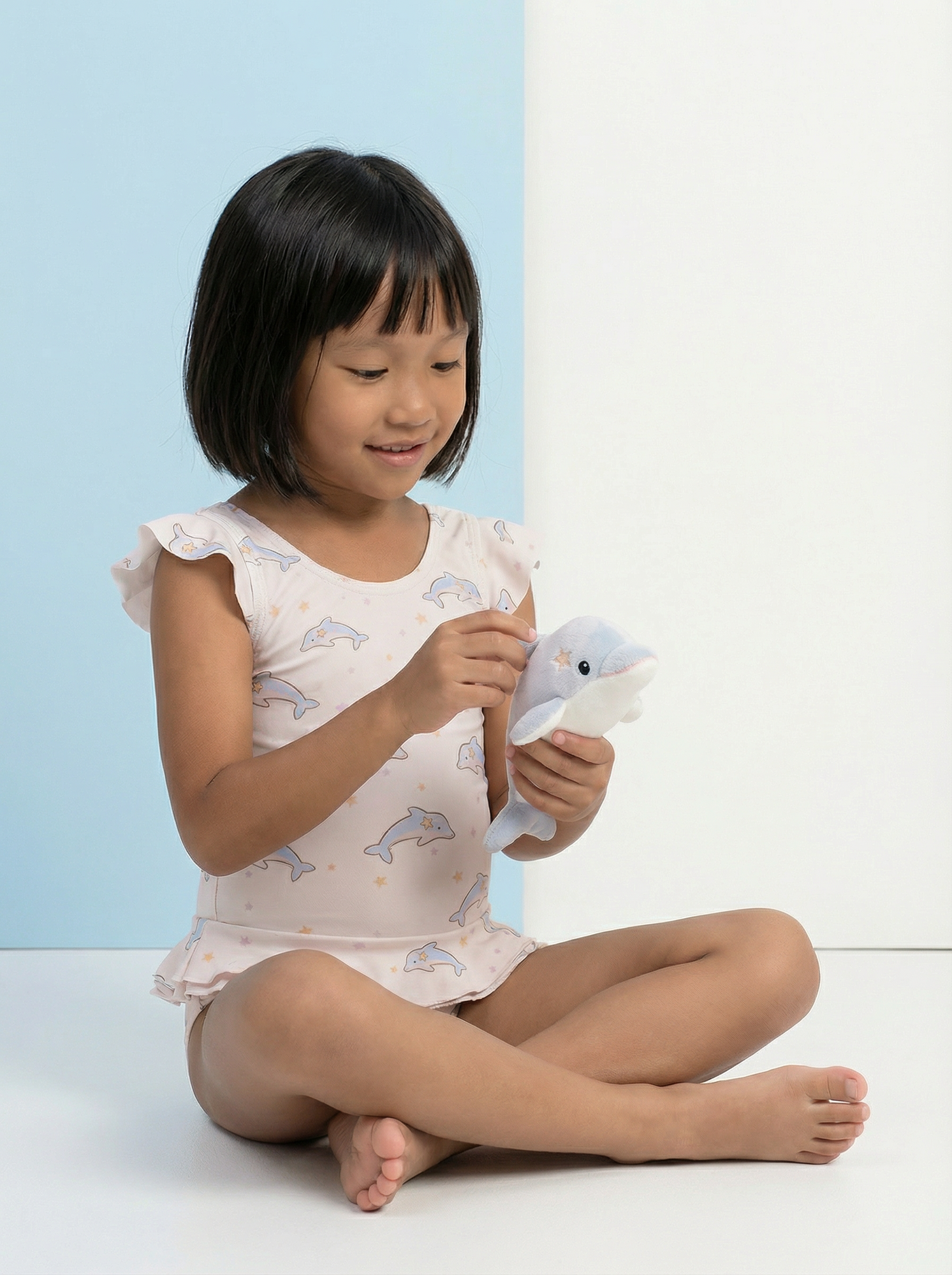 Купальник слитный "Дельфины"