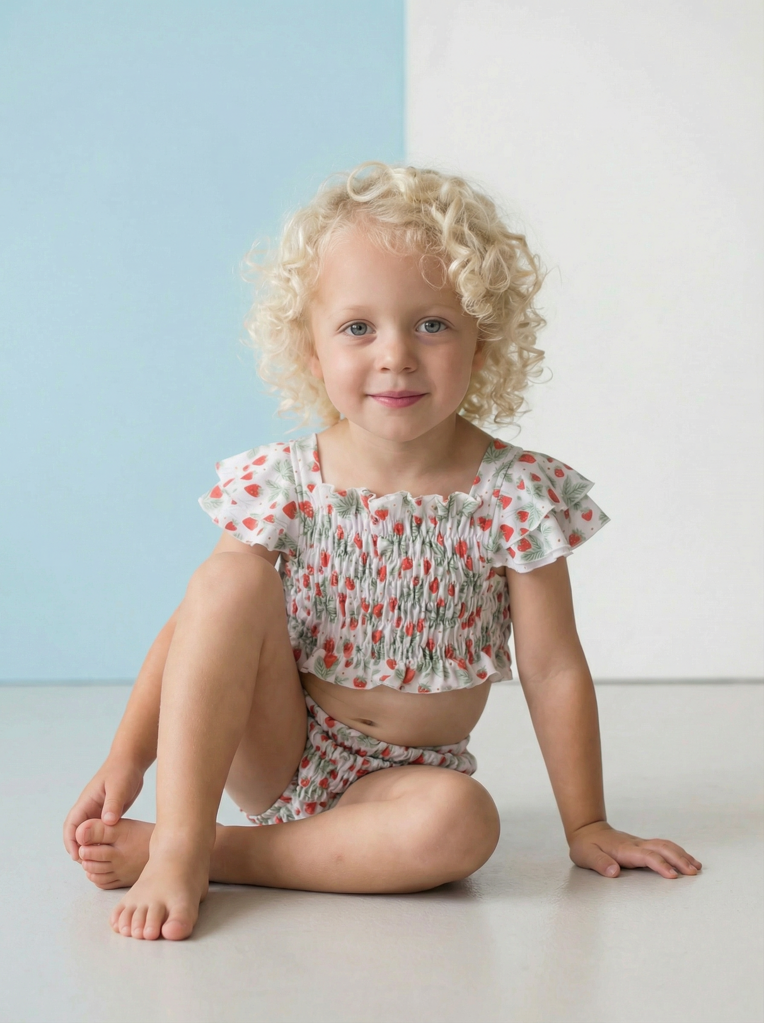 Купальник раздельный "Клубника"