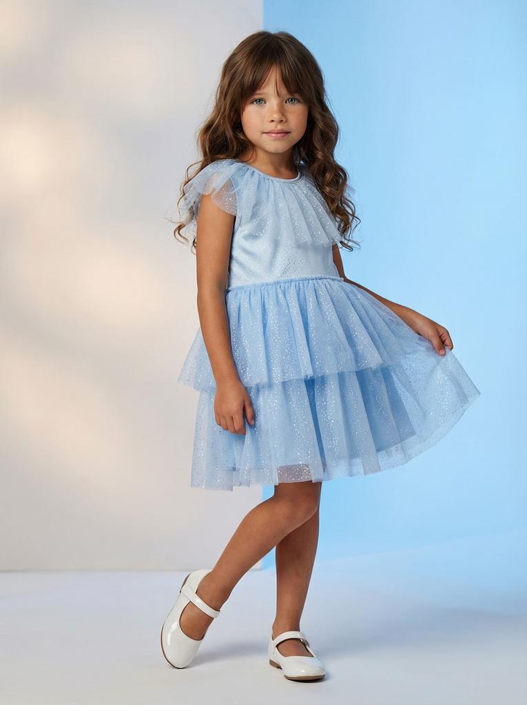 Платье из фатина с глиттером