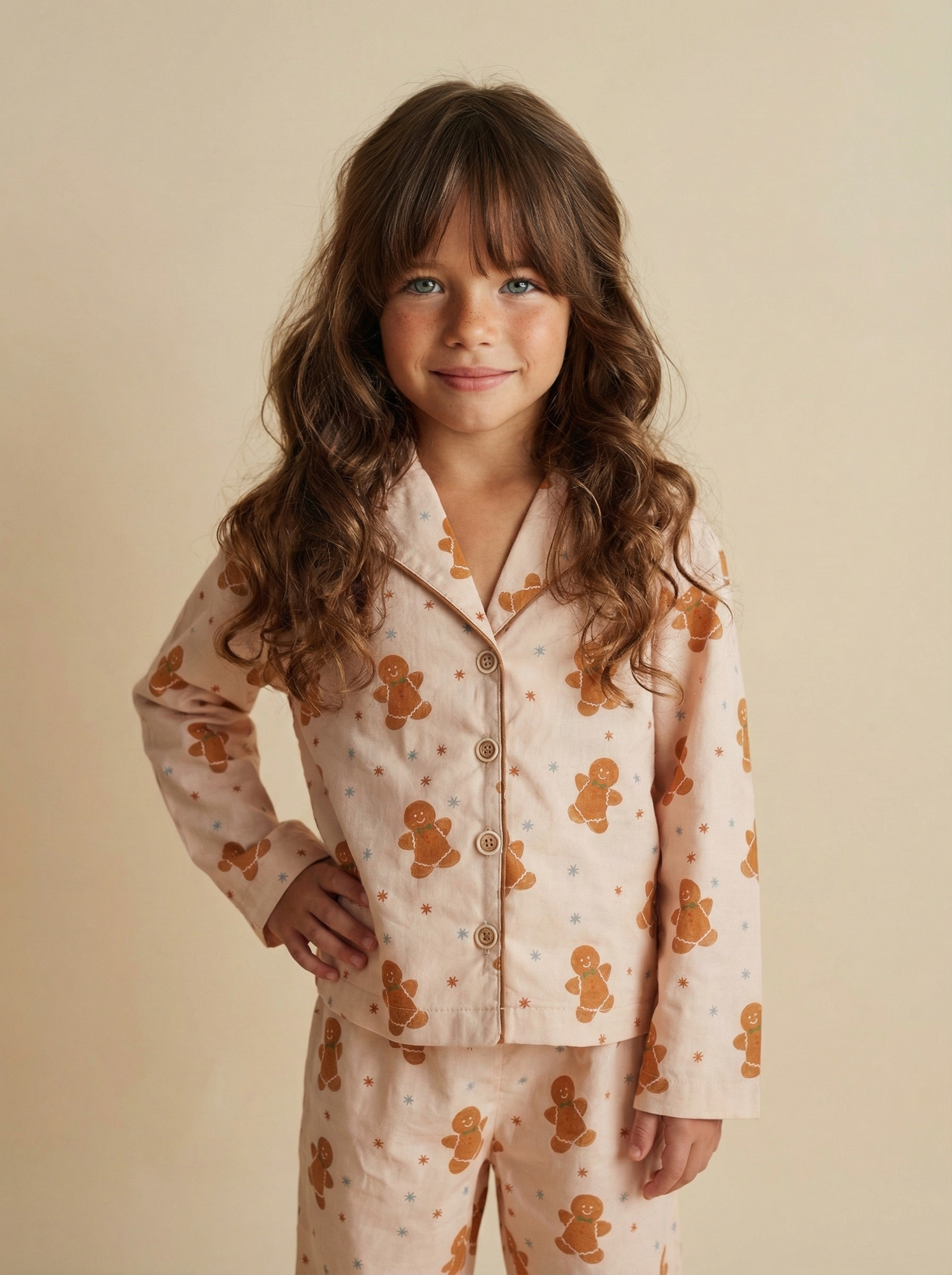 Новогодний пижамный комплект "Пряник"