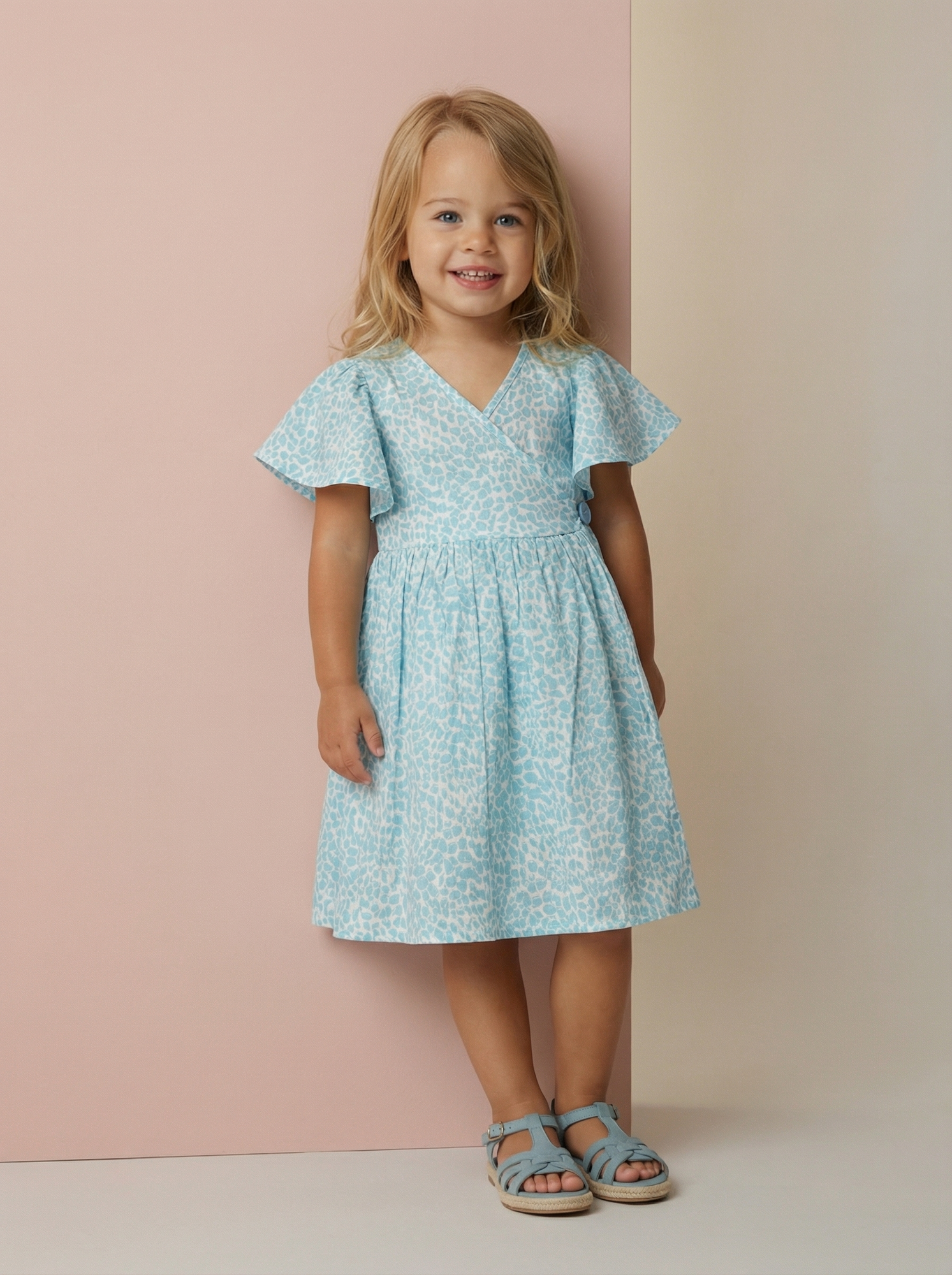 Платье из жатого хлопка "Крапинки"