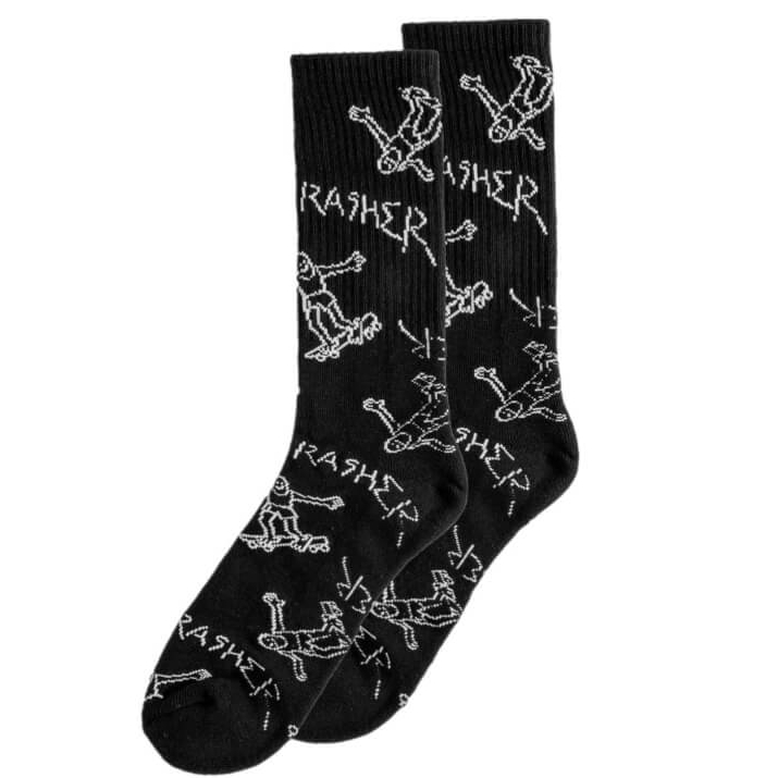 носки Thrasher Magazine Gonz Socks Black / White