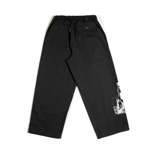 штаны Larry Pants Wide Fit Industrial Print - Black